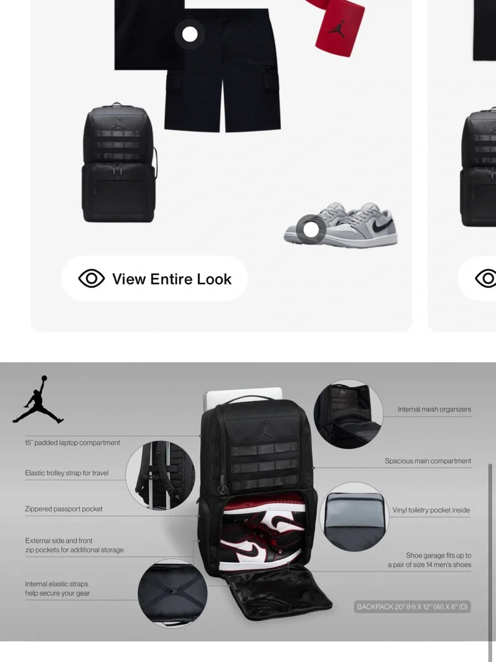 Nike jordan collectors backpack 31.5L MA0944 023